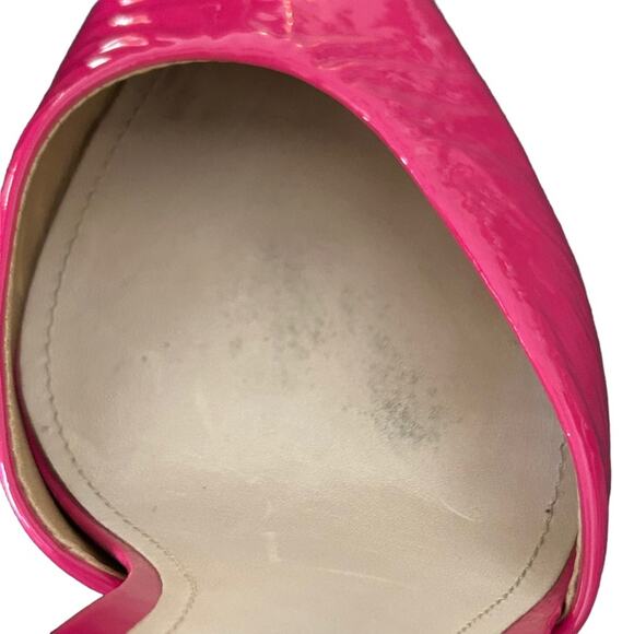 Schutz Dover Mule Hot Pink Patent Barbiecore 9.5B - Picture 7 of 13